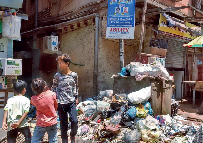 garbage strewn streets, overflowing drains and illegal