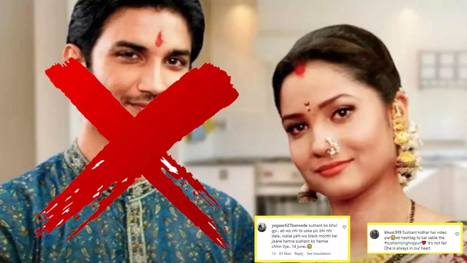 Ssr Ko Bhul Gyi Ankita Lokhande Gets Trolled For Cropping Out