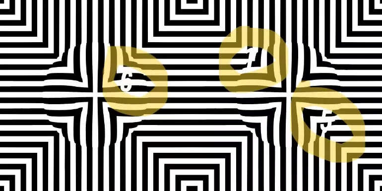 Optical Illusion Brain Test: If you have eagle eyes find 8 among the 4s  within 30 Seconds - News