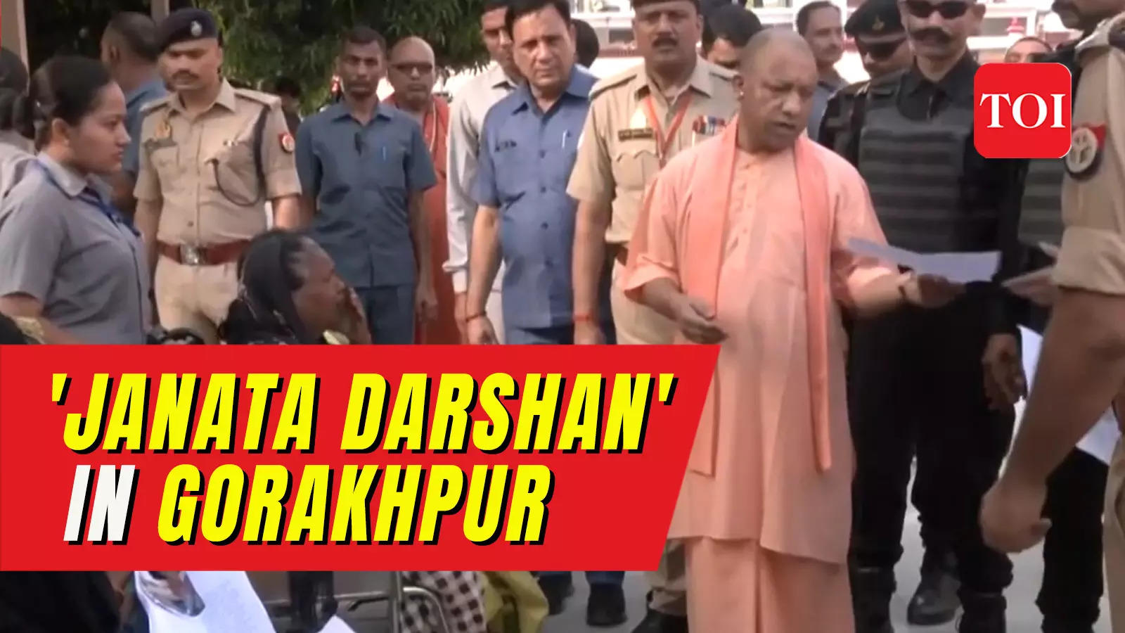 Up Cm Yogi Adityanath Holds Janata Darshan In Gorakhpur