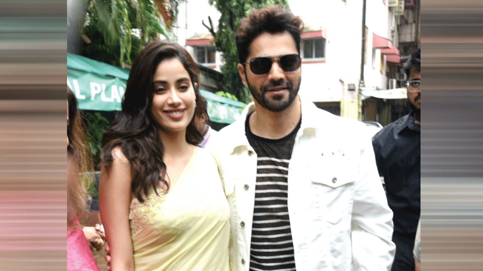 Varun Dhawan Janhvi Kapoor Promote Their Latest Film At Mumbais