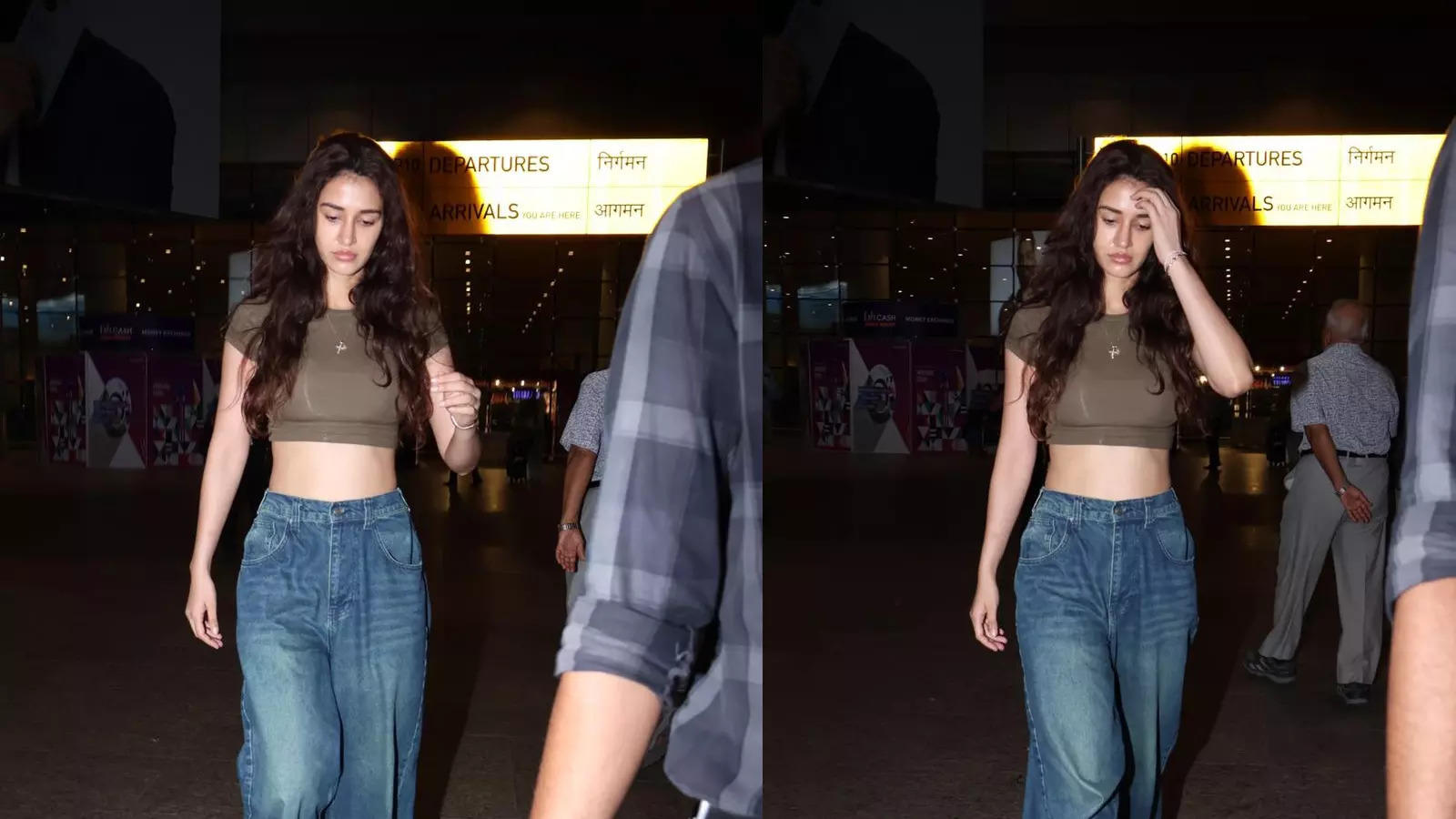 Disha Patani Makes Airport Her Ramp As She Slays In Crop Top And Jeans