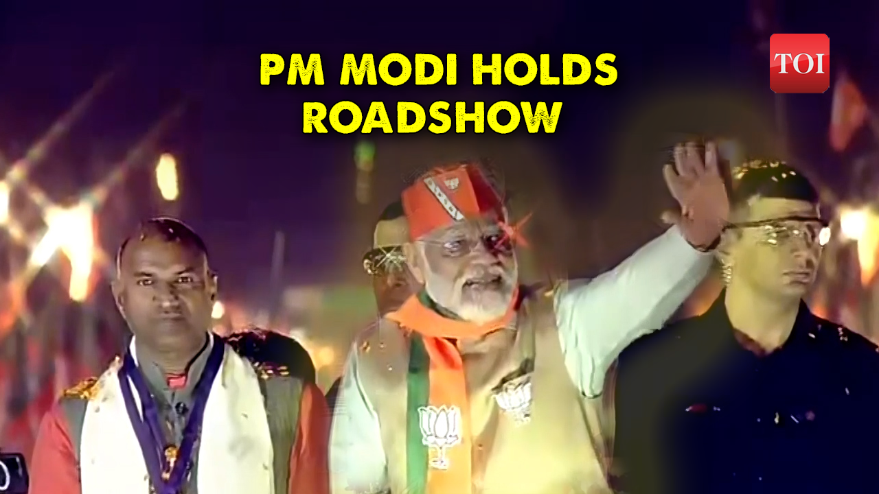 PM Narendra Modi Holds Mega Roadshow In Jaipur