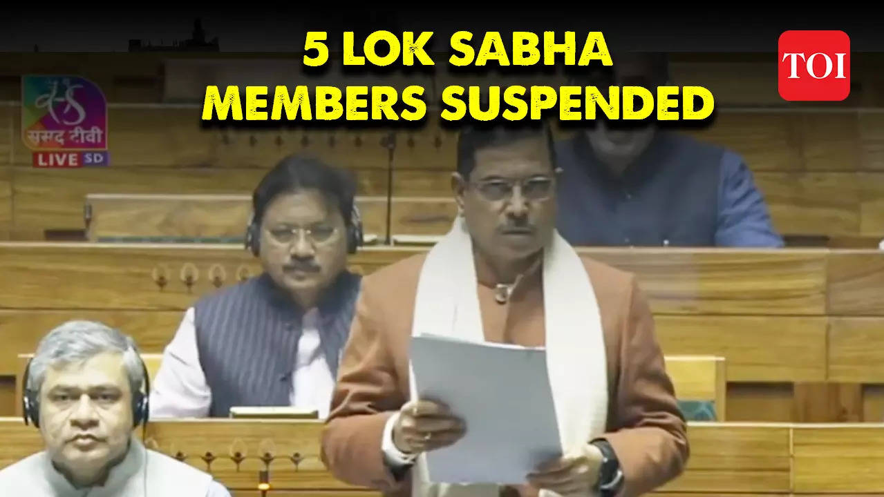 Parliament Security Breach Case Lok Sabha Mps Suspended After