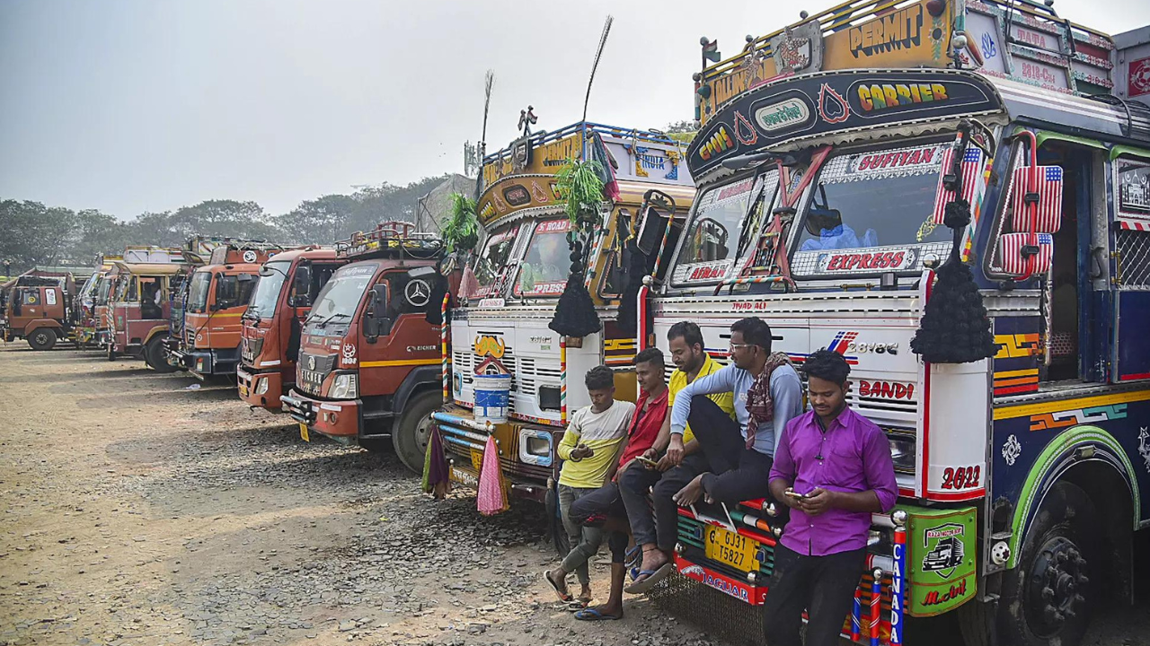 Panic Buying Long Queues Truck Drivers Protest Against New Hit And