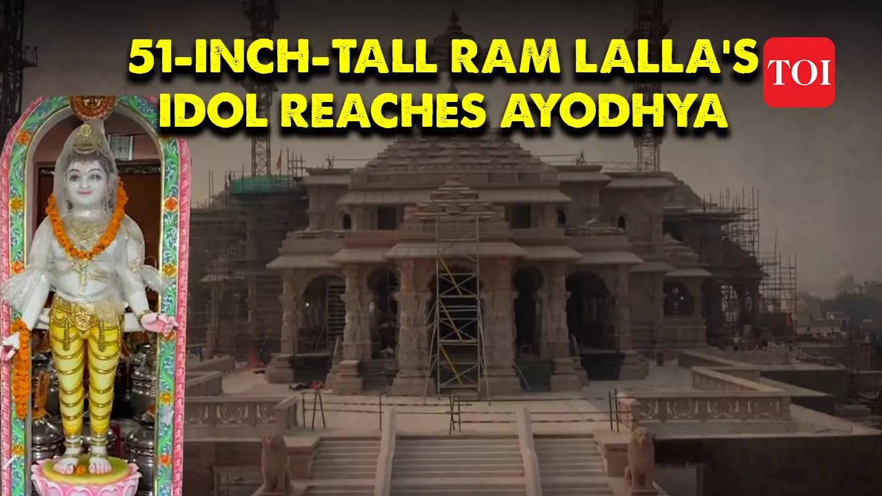 Inch Tall Ram Lallas Idol Reaches Ayodhya