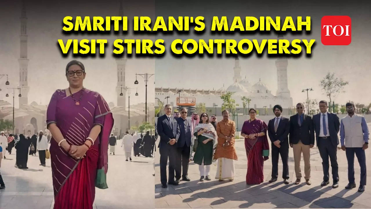 Being A Non Muslim Union Minister Smriti Irani S Madinah Visit Sparks