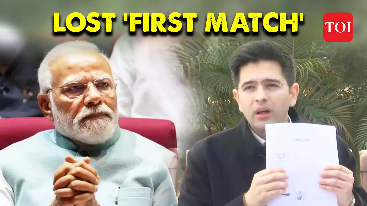 Lost First Match AAPs Raghav Chadha Cries Foul As BJP Wins