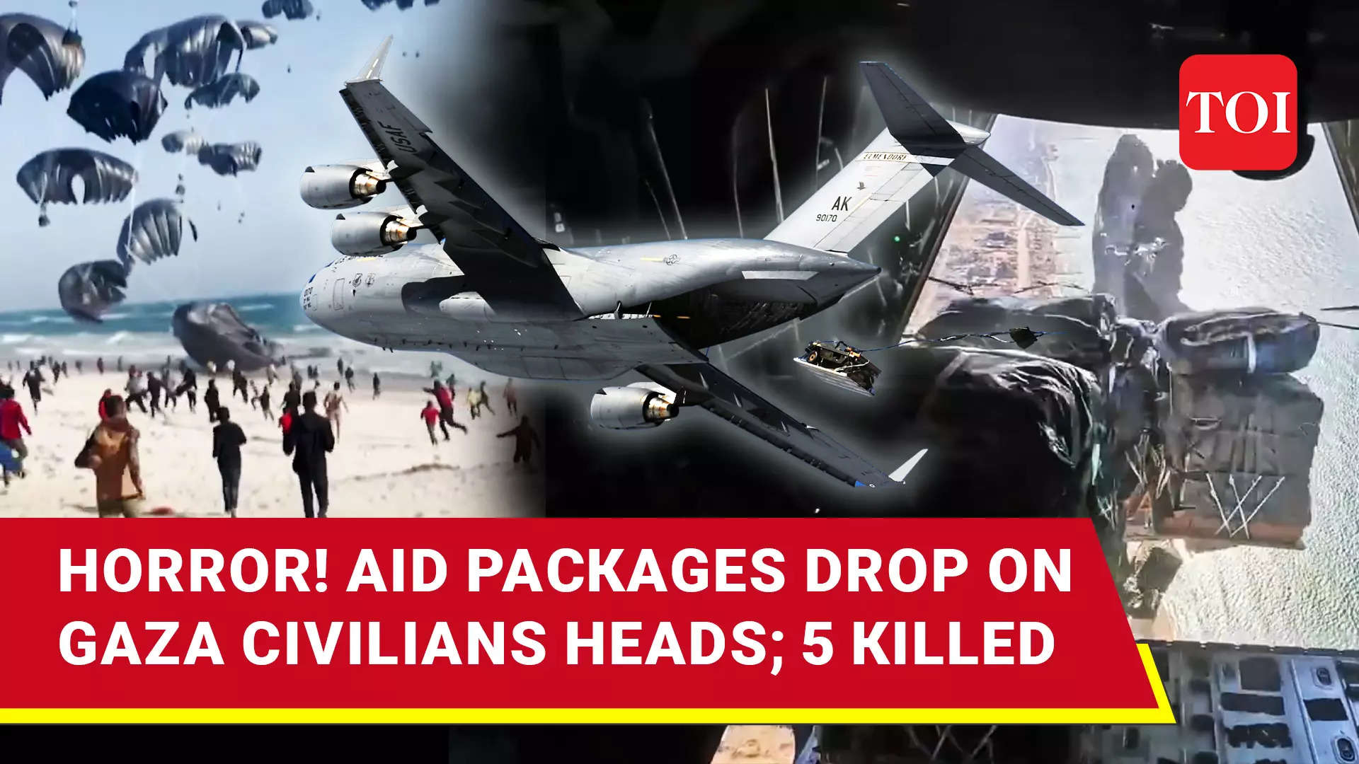 Fatal US Humanitarian Aid Airdrop In Gaza Sparks Criticism And Calls