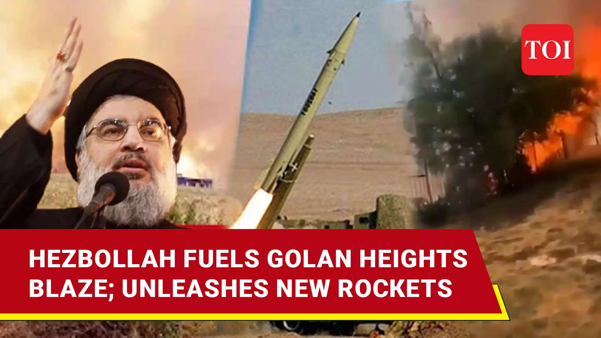 Hezbollahs Rocket Assault Rages Golan Heights Rocket Barrage Fired