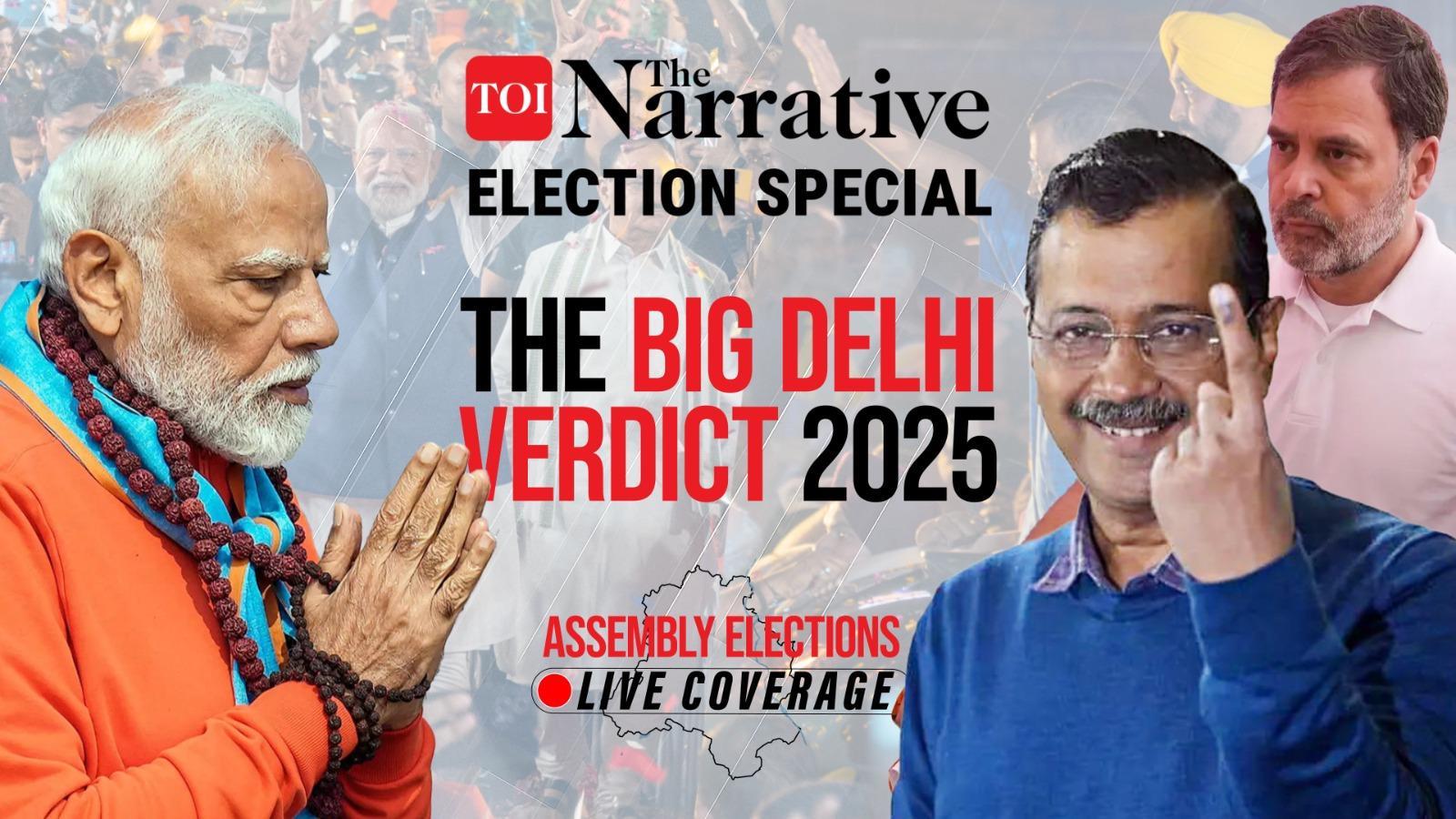 Watch Delhi Election Results Live Bjp Vs Aap Vs Congress