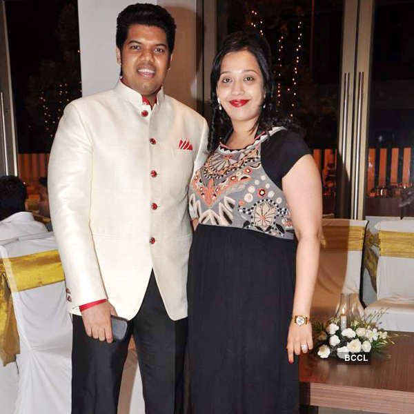 B Day Boy Prabodh Davkhare With Wife Sonia During His B Day Bash Held