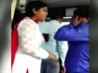 Caught On Cam Delhi Cop Thrashes Molester As Part Of Women Safety