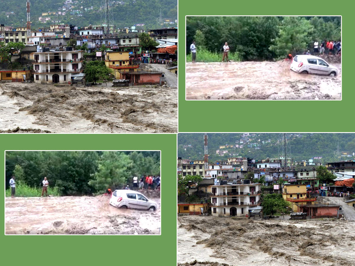 Himachal Pradesh Flash Floods In Kullu Nh Blocked After Part Of