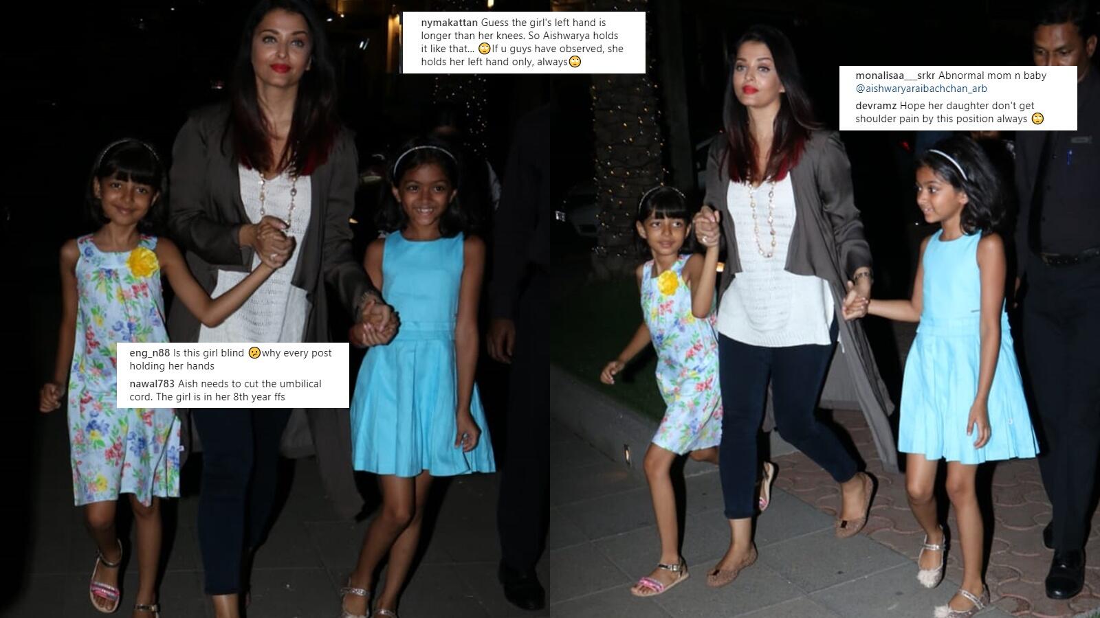 Aishwarya Rai Bachchan Mercilessly Trolled For Holding Daughter