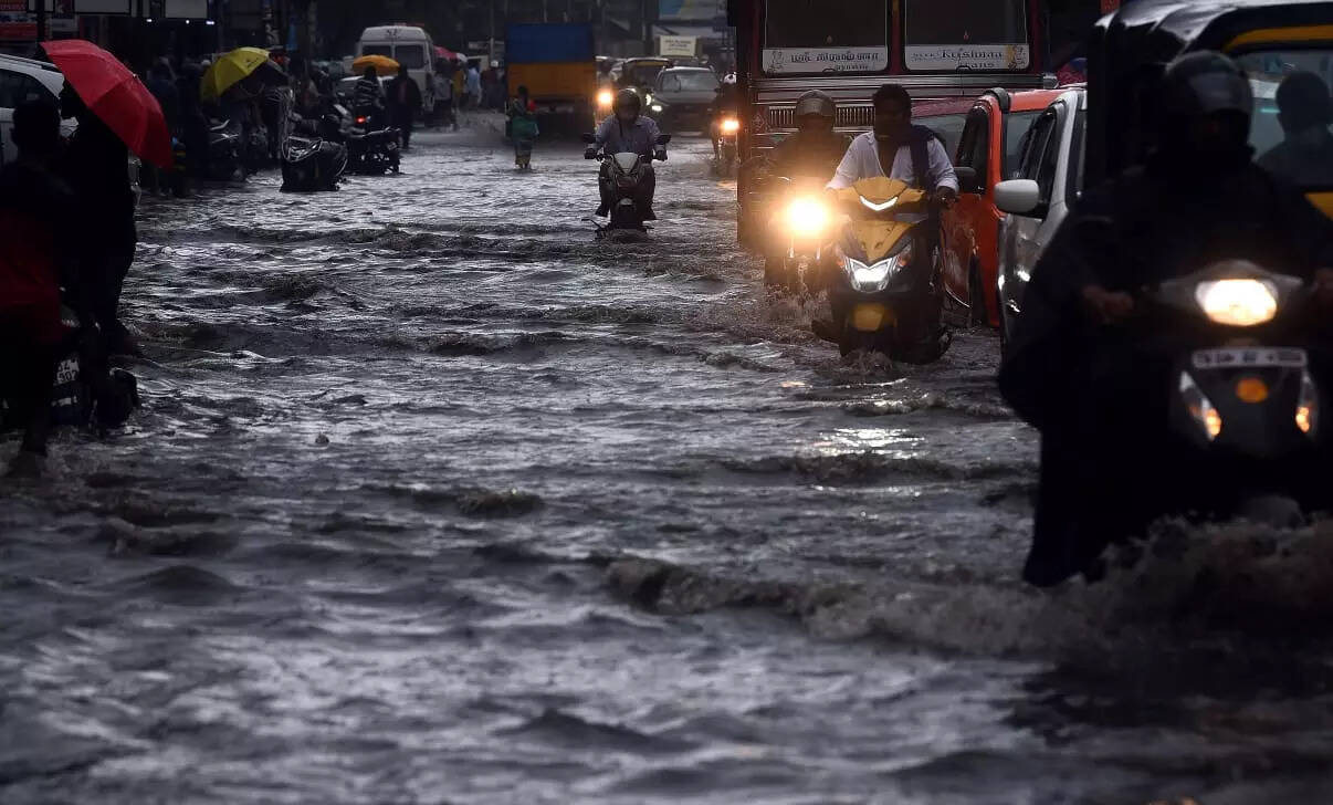 Photos Heavy Rain Disrupts Normal Life In Chennai