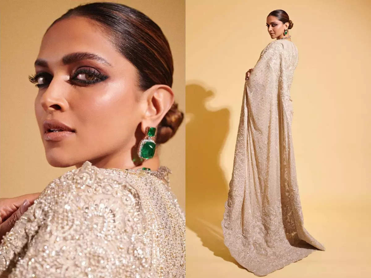 Deepika Padukone Stuns In A Pakistani Sari