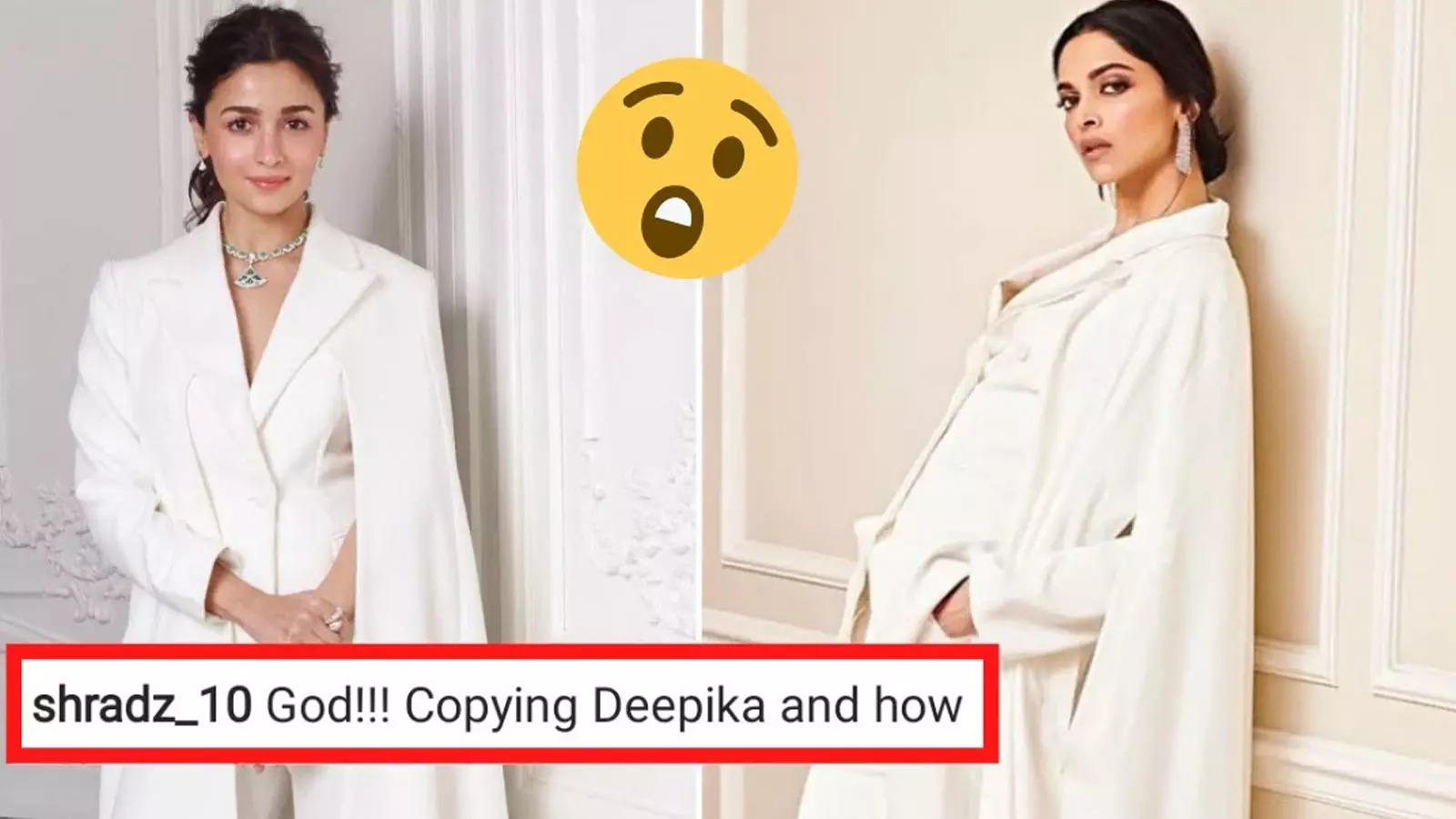 Alia Bhatt Gets Trolled For Copying Deepika Padukone S Cape Suit Look