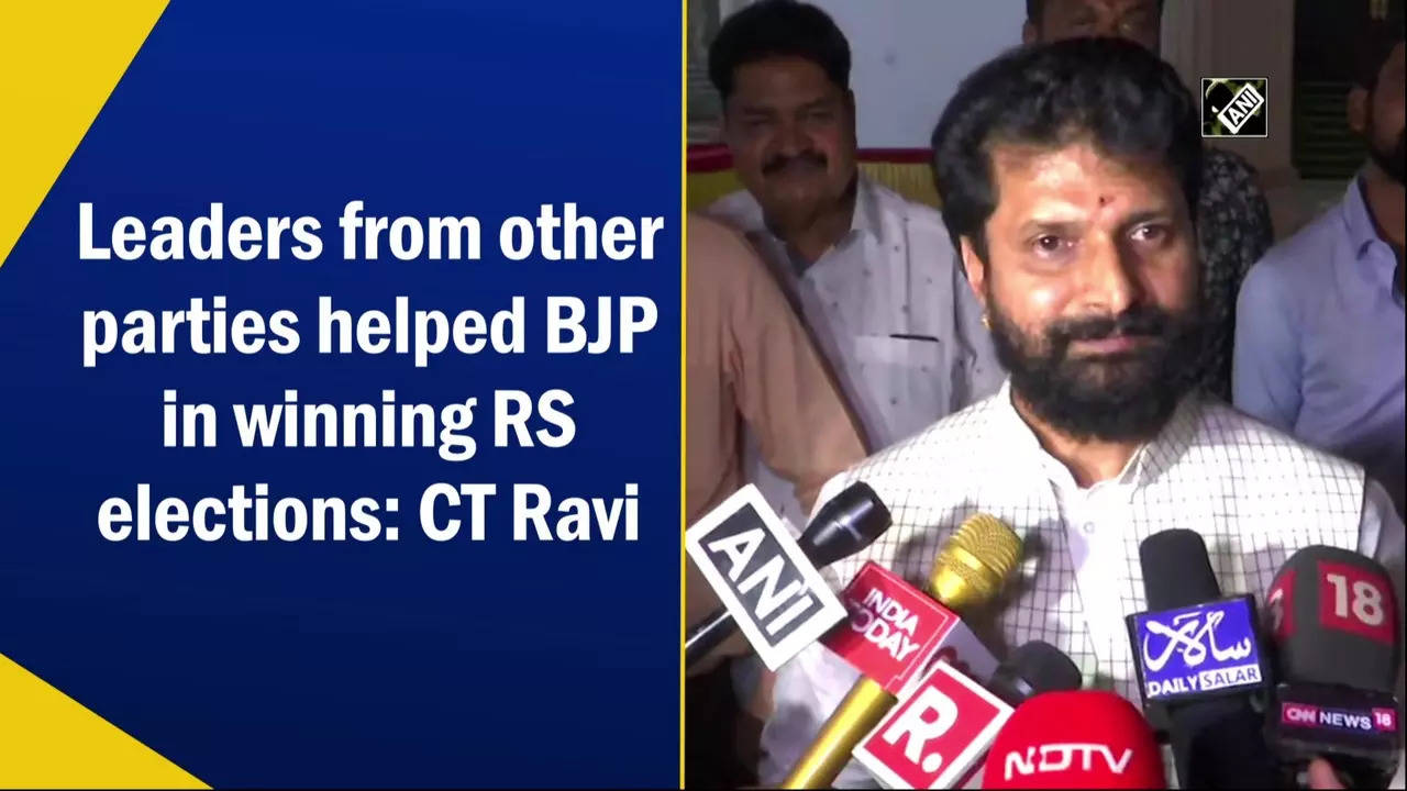 Ct Ravi Leaders From Other Parties Helped Bjp In Winning Rs Elections