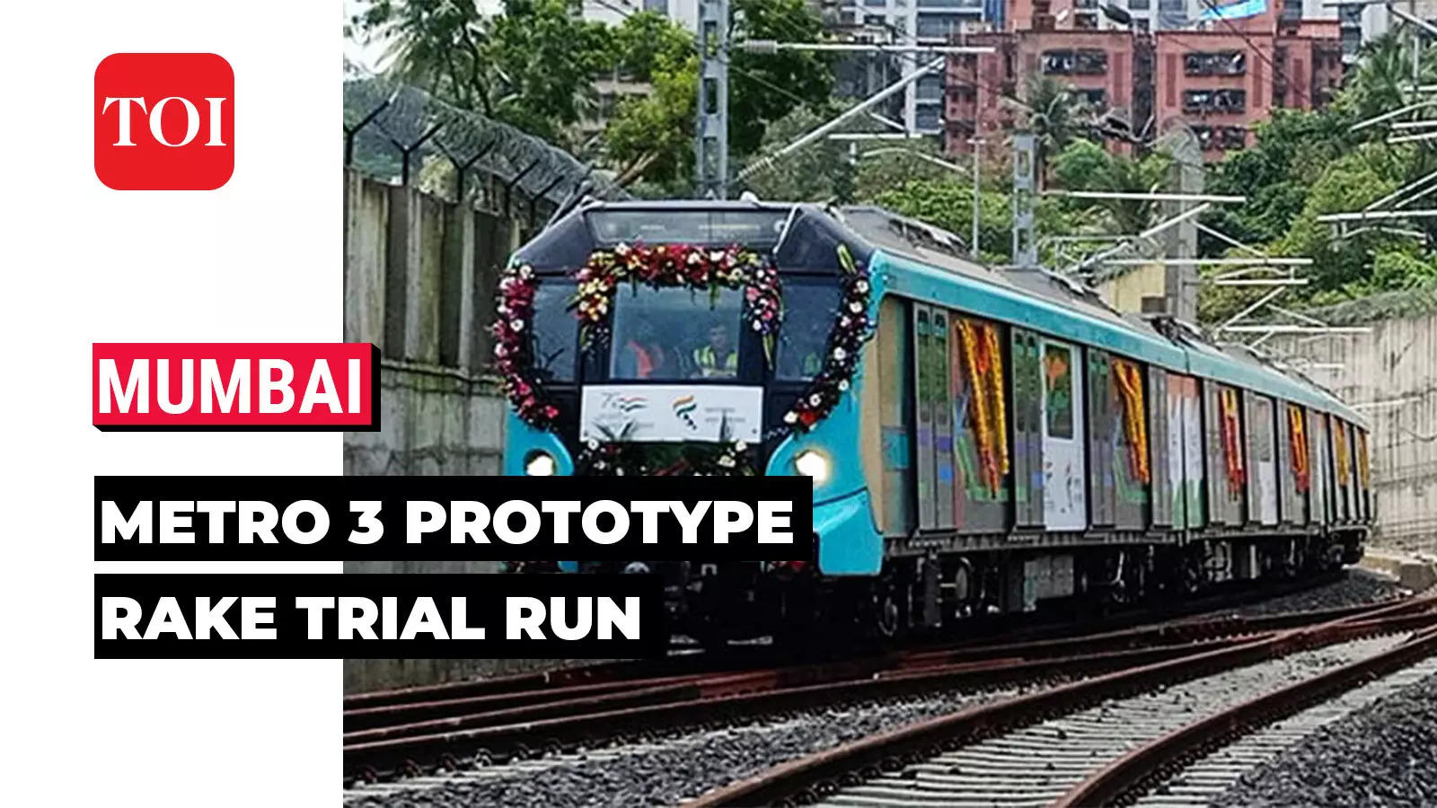 Mumbai Metro Prototype Rake Trial Runs Start On Km Stretch