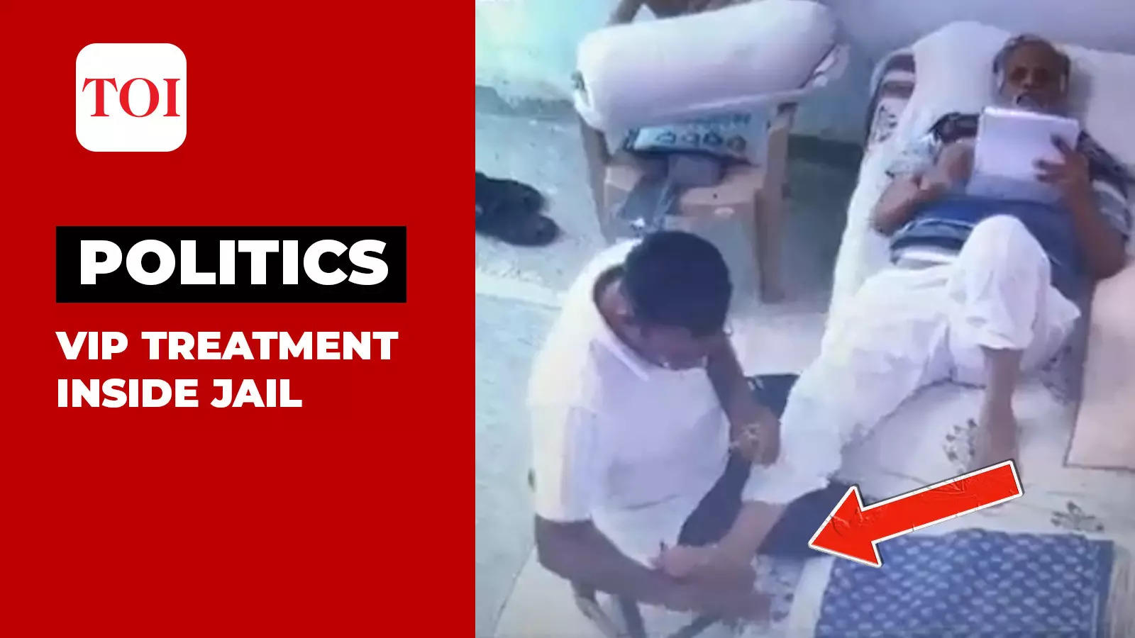 Cctv Jailed Aap Minister Satyendar Jain Receives Massage Inside Tihar