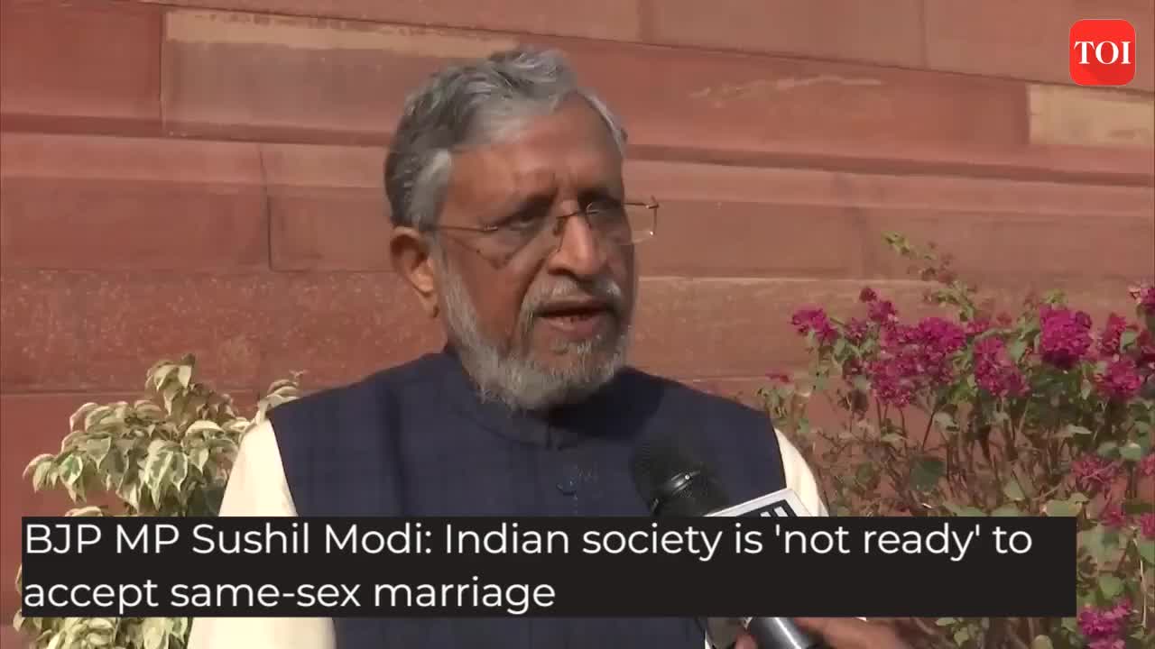 Indian Society Is Not Ready To Accept Same Sex Marriage Sushil Modi