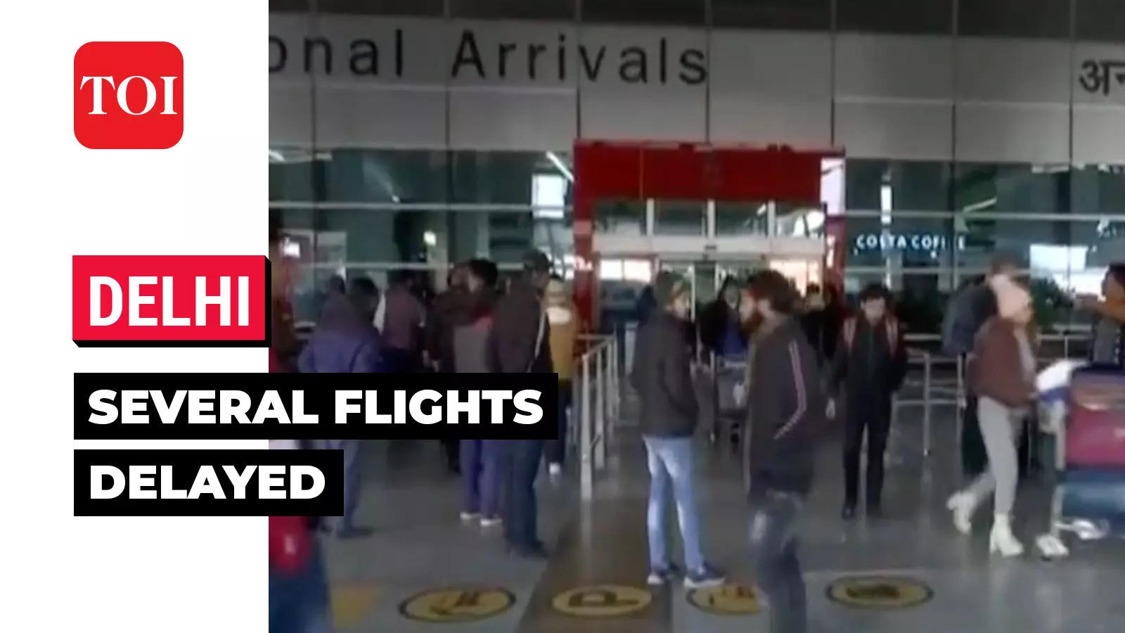 Delhi Airport Faces Major Disruptions Amid Foggy Condition Flights