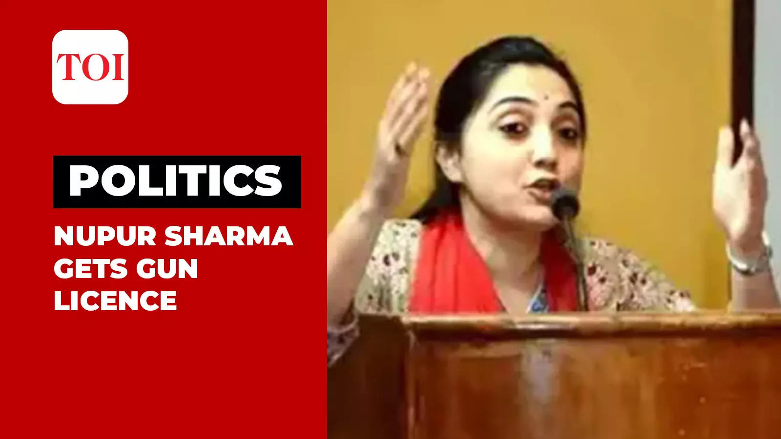 Suspended BJP Leader Nupur Sharma Gets Gun Licence Was Threatened Over