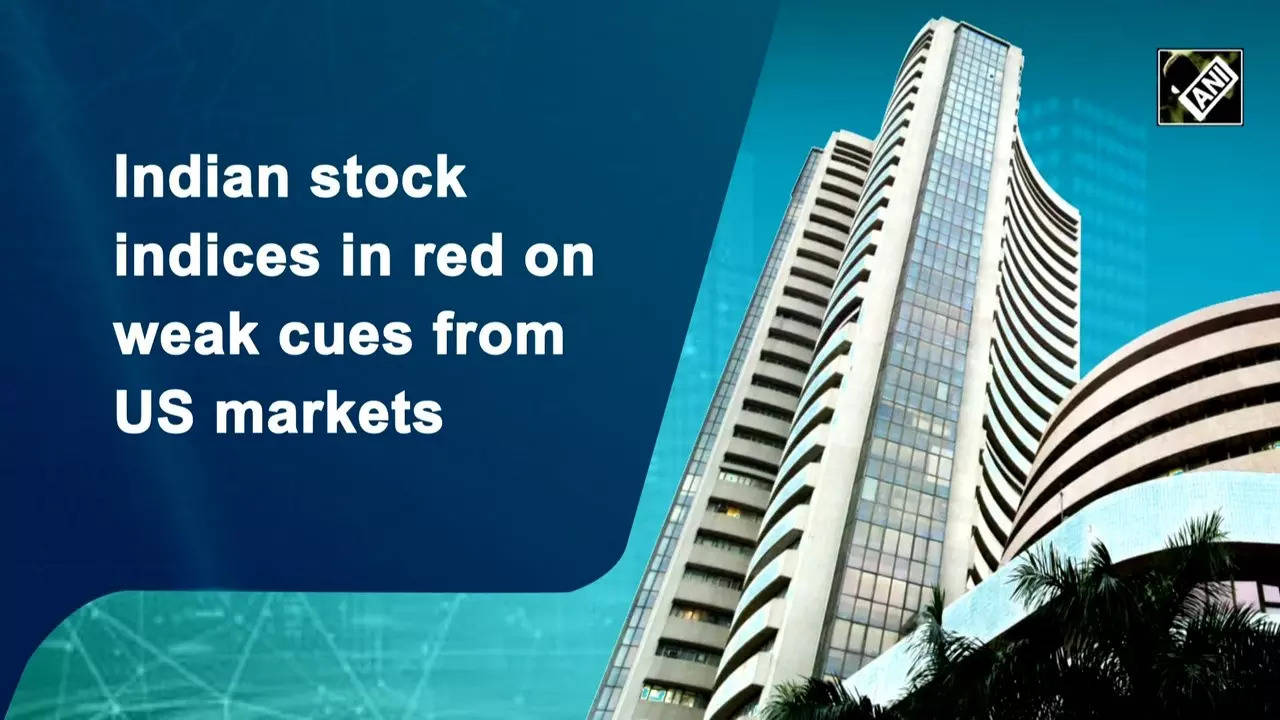 Indian Stock Indices In Red On Weak Cues From Us Markets