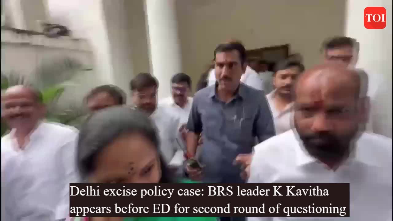 Delhi Excise Policy Case Brs Leader K Kavitha Appears Before Ed For