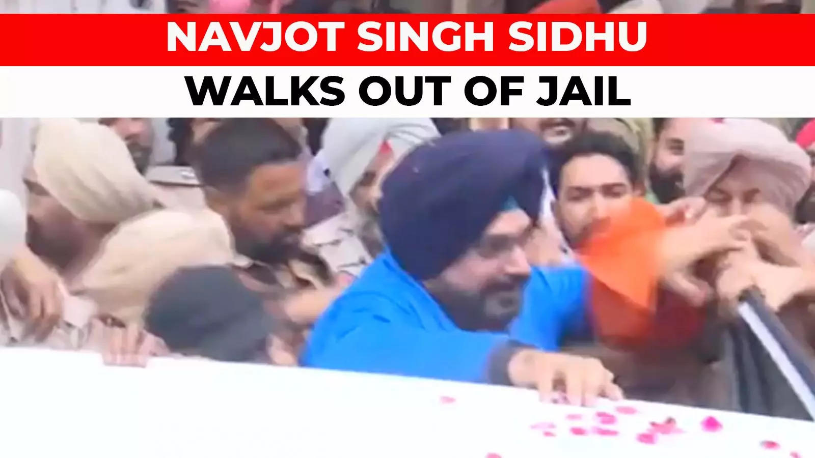 Watch Congress Leader Navjot Singh Sidhu Released From Patiala Central