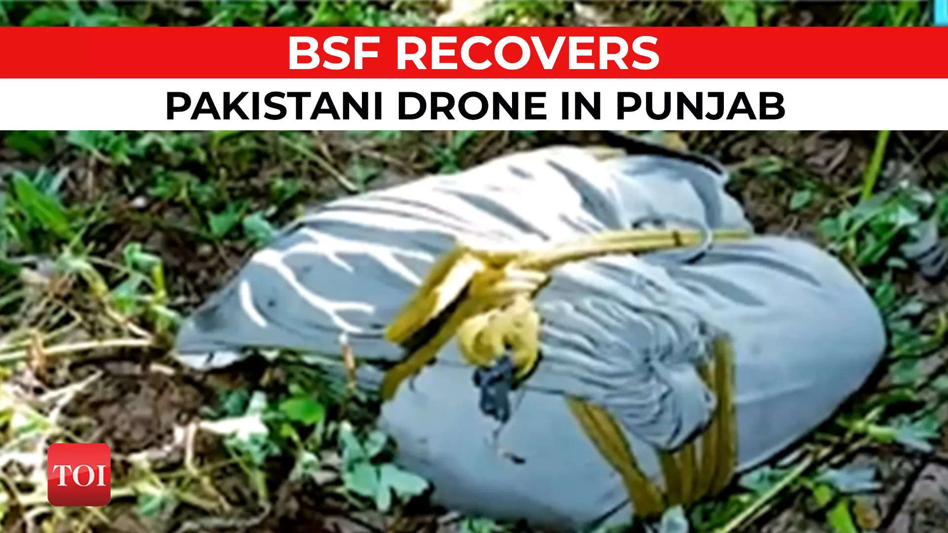 Bsf Recovers Pakistani Drone In Punjab Seizes Kg Of Drugs From