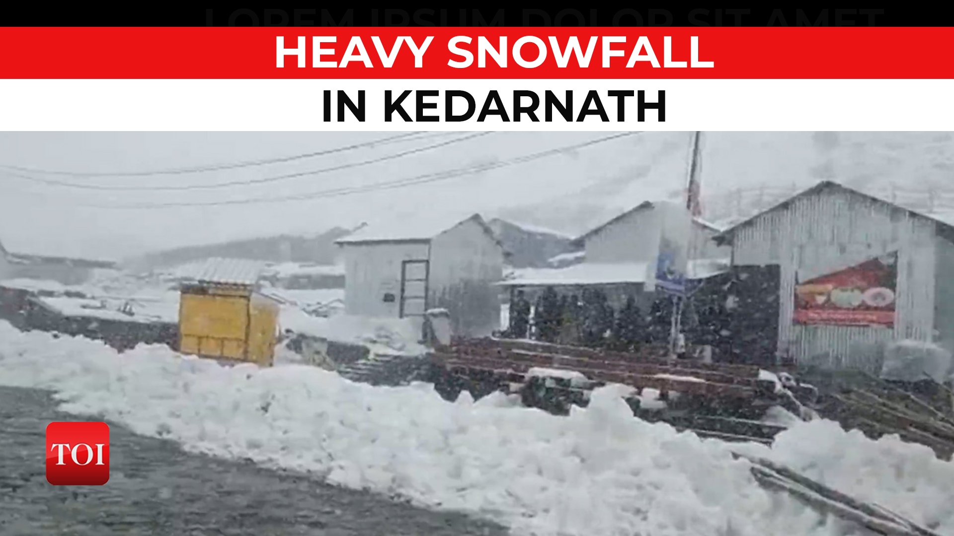 Kedarnath Yatra Heavy Snowfall Obstructs Way To Dham Registrations