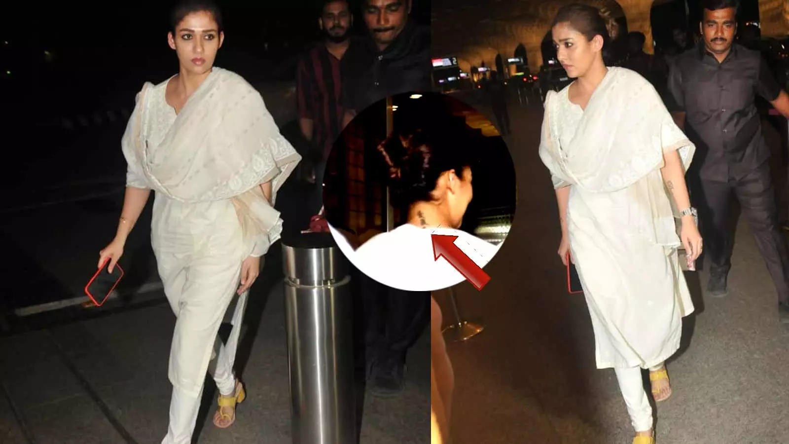 South Siren Nayanthara Flaunts Her No Makeup Look At Airport Tattoo On