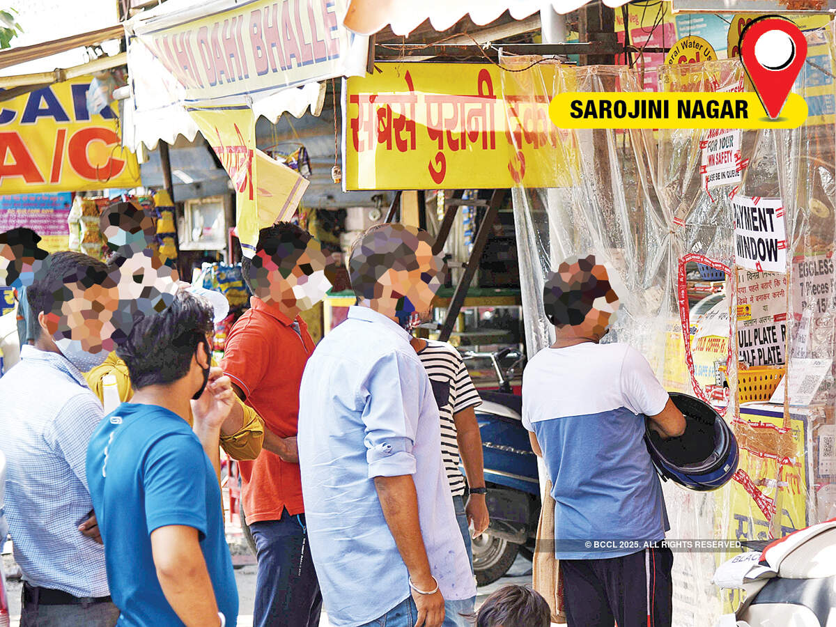 Even those standing in queues for takeaways are regularly spotted flouting safety protocols