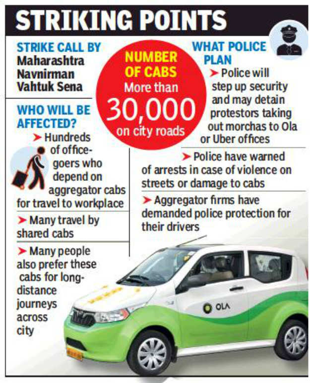 Ola Uber Drivers Strike All You Need To Know Mumbai News Times Of