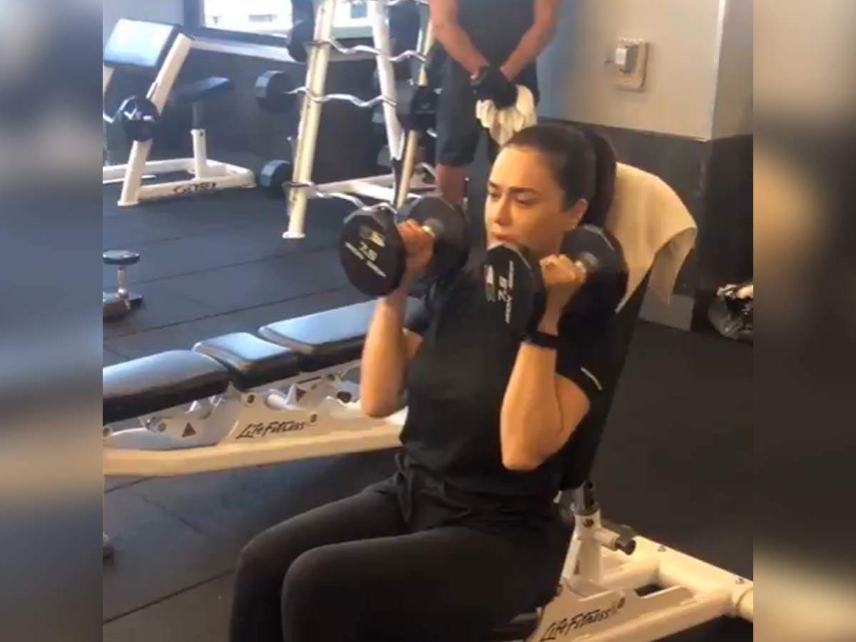 Preity Zinta Is Giving Us Some Serious Fitness Goals  Watch The Video Here - Times Of India