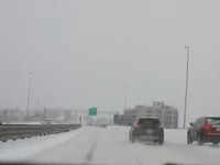 Time Lapse: Snowy roads in New England