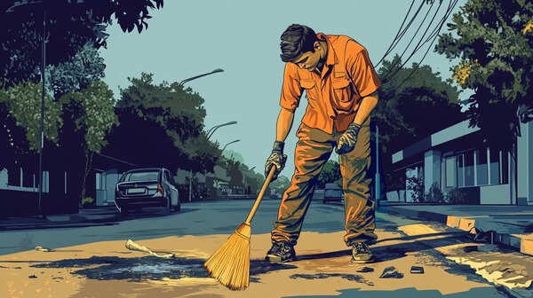 Vinod – Degree: BA, Job: Sweeper. Mukesh – Degree: BA, Job: Sweeper