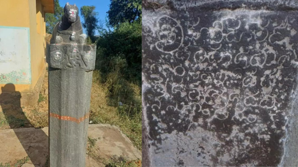 13th-century ‘Garuda-Nandi’ pillar found in Karnataka's Haveri
