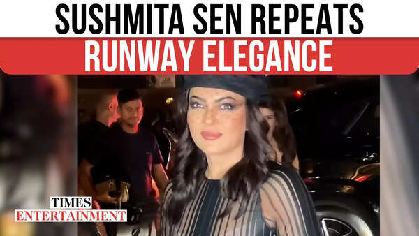 Sushmita Sen steals the show by re-wearing her 11-year-old designer runway dress with a chic beret at Mumbai costume gala - See photos