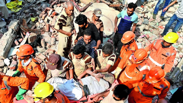 11 dead as building collapses in northeast Delhi, CM orders probe