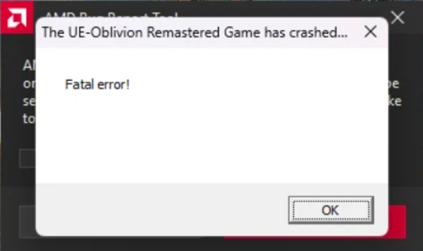 How to fix Elder Scrolls Oblivion Remastered Fatal Error?