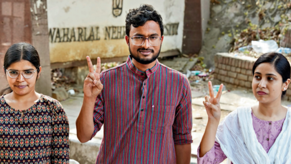 Left scores in JNUSU polls yet again, first ABVP win in a decade
