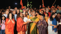 <i class="tbold">nirmala sitharaman</i> received rudraksh plant