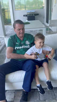 Former Brazil President <i class="tbold">jair bolsonaro</i> in Florida