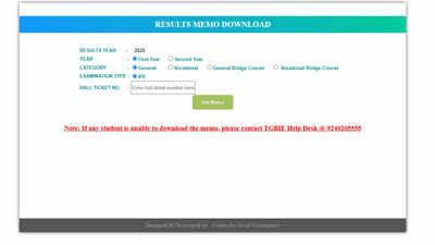 TS Inter 1st 2nd Year Result Live Updates 2025: TSBIE Telangana 1st, 2nd year result shortly; how to download marks memo