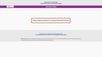 Tamil Nadu Board Class 12th HSC Public Exam Result Live: DGE TN Plus 2 exam result released at dge.tn.gov.in with 95.03% pass rate, Check direct link to download here