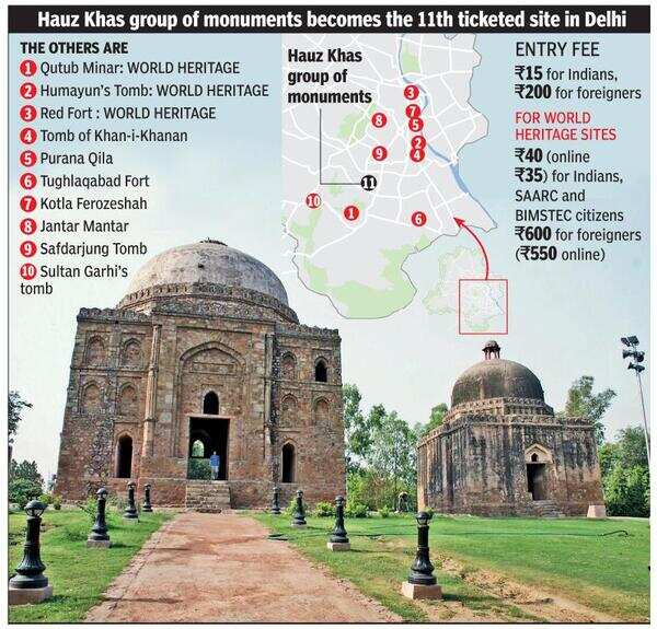 Hauz Khas Fort Ticket Now You Need Tickets To Visit Hauz Khas