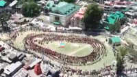 Watch: 5000 women create record of ‘largest folk dance with voter cards’ in Kullu